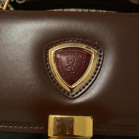 Adriana Vintage Two-Tone Leather Envelope Portfolio Handbag - Picture 4 of 10